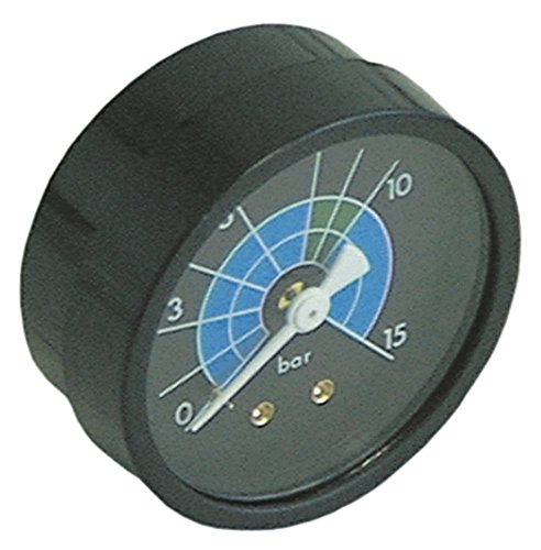 Connettore: posteriore La-Cimbali Manometro per macchina espresso 0 – 15 bar con marcatura a 8 – 10 connettori posteriori, ø 57 mm, connettore posteriore