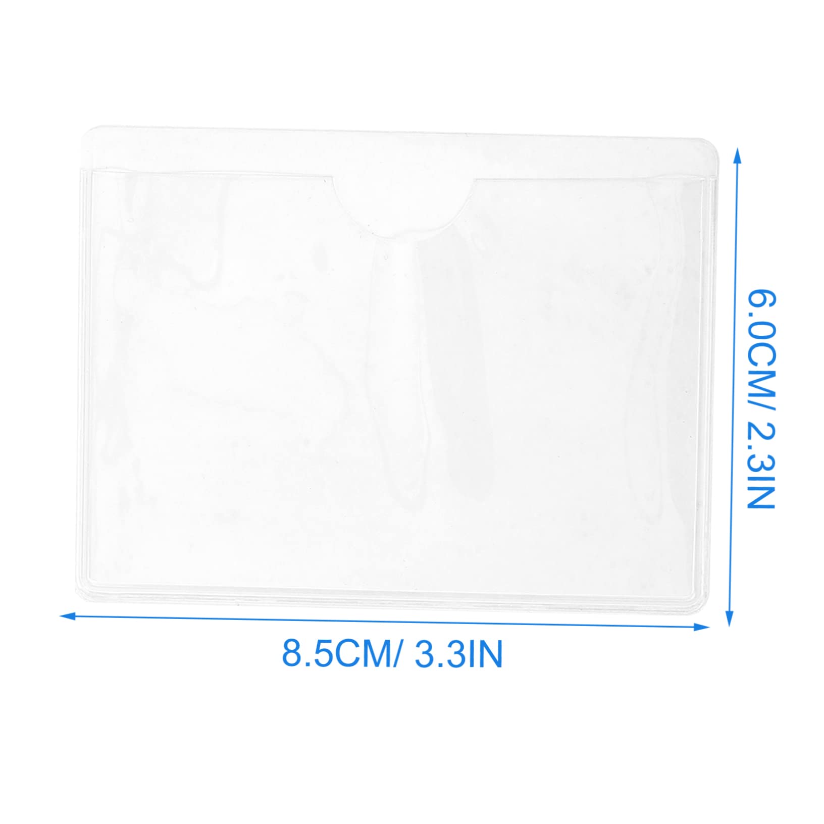 100 Stück Selbstklebende Transparente Kartenhalter für Visitenkarten und Fotos Schützende Kunststofftaschen mit Klebender Rückseite Geeignet für Glatte Oberflächen und Bürozubehör