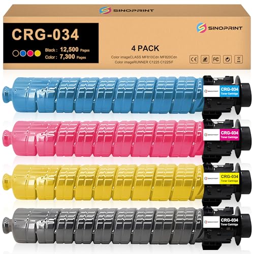 Toner CRG-034 9454B001 résolvant les problèmes de décoloration sur MF810Cdn
