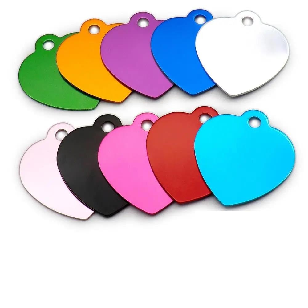 Targhette Rettangolari Cane 20 Targhette Per Cane Rettangolari In Alluminio - Personalizzabili, Per Pet ID Placche Rettangolari Per Cani - Foto 5