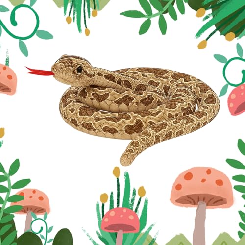 ZocRjvN Kuscheltier Schlange, Plüsch Schlange Spielzeug, 100 cm Langes Stofftier Schlange, Braunes Kuscheltier Schlange Für Kinder Und Erwachsene, Prank Geschenk