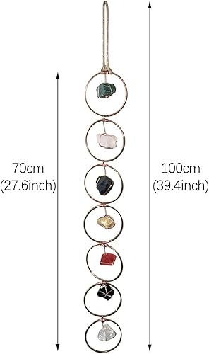 Miniatura 7 de Cristal curativo de 7 colores para colgar árbol de la vida Feng Shui para colgar en la pared adorno colgante de ventana yoga meditación espíritu
