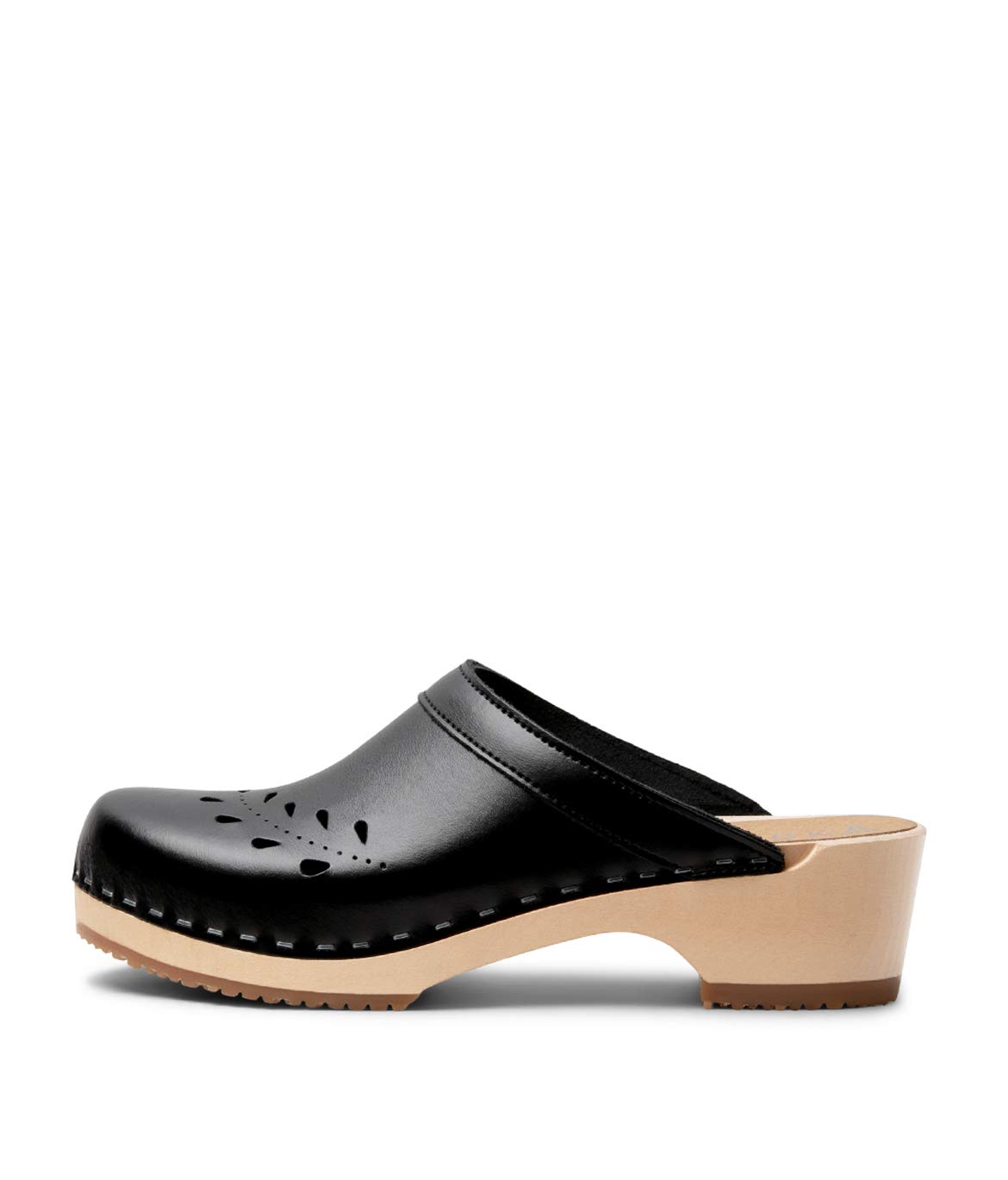 VERKA Women's Wooden Clogs from Sweden - BLOMMA