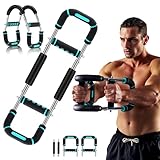 2025 Pro Twister Arm Trainer, Adjustable Power Twister Bar, Chest Shoulder Arm Workout Equipment, Portable Detachable Upper Body Fitness Machine for Home & Gym