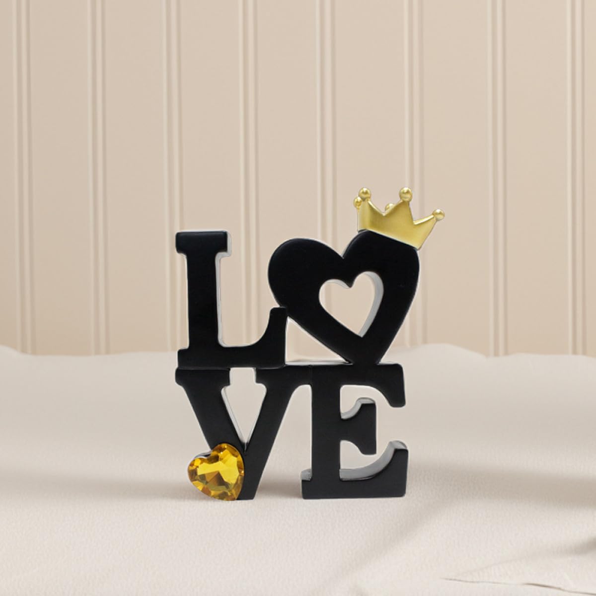 CALLARON Letras Decorativas de Madera Love para Decoración Rústica en Mesas de Cocina y Salón, Adorno Independiente para Eventos y Hogar