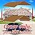 Strong Camel 10 x 20 Ft Carport Replacement Canopy Cover Garage Top Tent Shelter Tarp with Free 40 Ball Bungee (Tan)