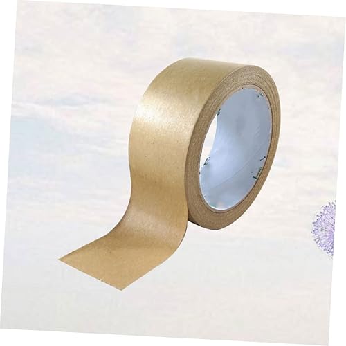 Miniatura 2 de Ciieeo Cinta adhesiva marrón para decoración marrón, cinta adhesiva reforzada, cinta autoadhesiva de papel Kraft, cinta de sellado de cartón con
