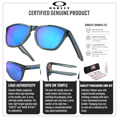 Image of Oakley FROGSKINS OO9013 Square Shape Sunglasses With Official Eyewear Kit | Men's & Women's Sunglasses