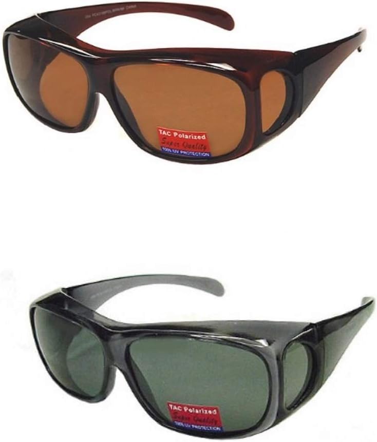 Polarized Fit Over Wear Over Wrap Around Reading Glasses Sunglasses Men and Women Large
