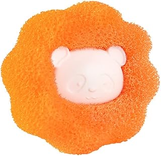 Lint Catcher Washer Balls Tangle Free Washer Balls Washer Balls for Laundry Washer Balls for Hair Lint Catcher Orange (100)