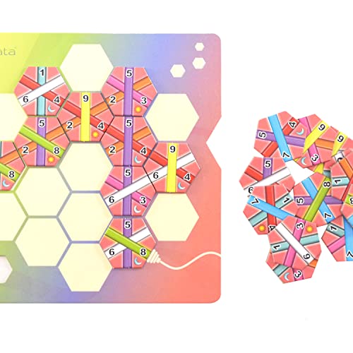 Image of Hexpert - Tile-Laying Strategy Board Game for Adults, Family and Kids 7+ Years | Fun & Playful 1-4 Players Family Board Game for Boys & Girls | Ideal for Birthday Gifts - Multicolor