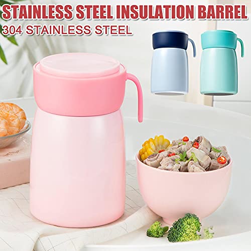 Warmte Behoud Pot Rvs Voedsel Jar Smolderen Vacuüm Geïsoleerde Rvs Lunch Box 500Mlblue - Image 3