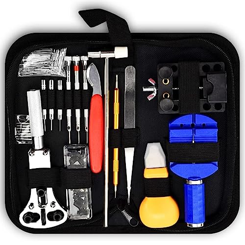 Mejores review On-line La caja de herramientas para comprar hoy. 37 Reparación de Relojes, 147 en 1 Kit de Reparación Relojes, Kit de Herramientas de Correa de Reloj con 108 Piezas de Barra de Resorte, Abridor de Caja de Reloj para Reemplazo de...