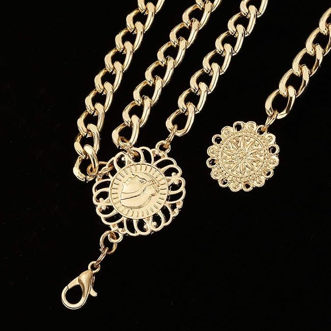 Waist Chain Belt Women Ladies Adjustable Body Waist Link Belts for Jeans Dresses4