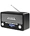 Produktbild Denver Retro DAB-18 Digitalradio | DAB Plus Radio mit Bluetooth & FM | 2x20W Stereo-Lautsprecher | Kleines Radio mit Netzstecker | Küchenradio DAB mit gutem Klang | LCD-Display & Weckfunktion