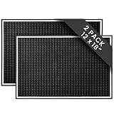 Bar Mat 2-Pack, 18 x 12 Rubber Coffee Bar Mats for Countertop, Bartending, Home Use, Spill Protection and Coffee Stations, Ideal Matt for Cocktail, Whiskey and Espresso