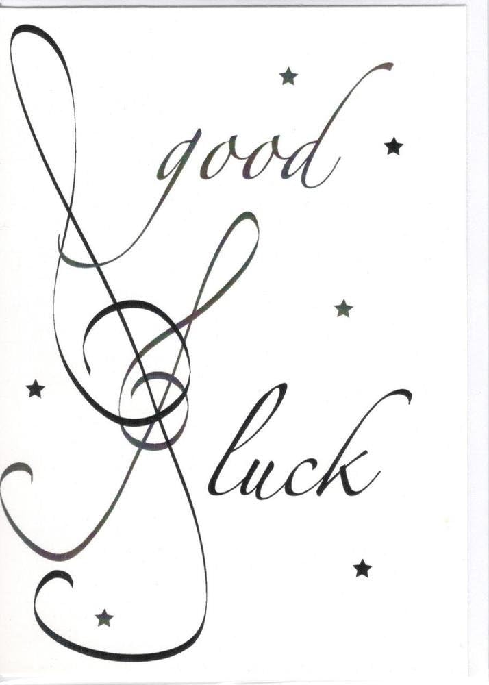 Card Good Luck: Greetings Card