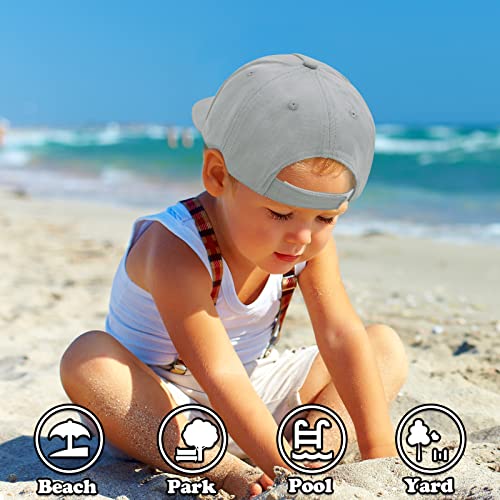 Infant Baseball Cap Baby Baseball Cap Infant Hat Boy Toddler Baseball Hat Baby Cap Baby Hats 12-18 Months Baby Ball Cap Grey #TOP2