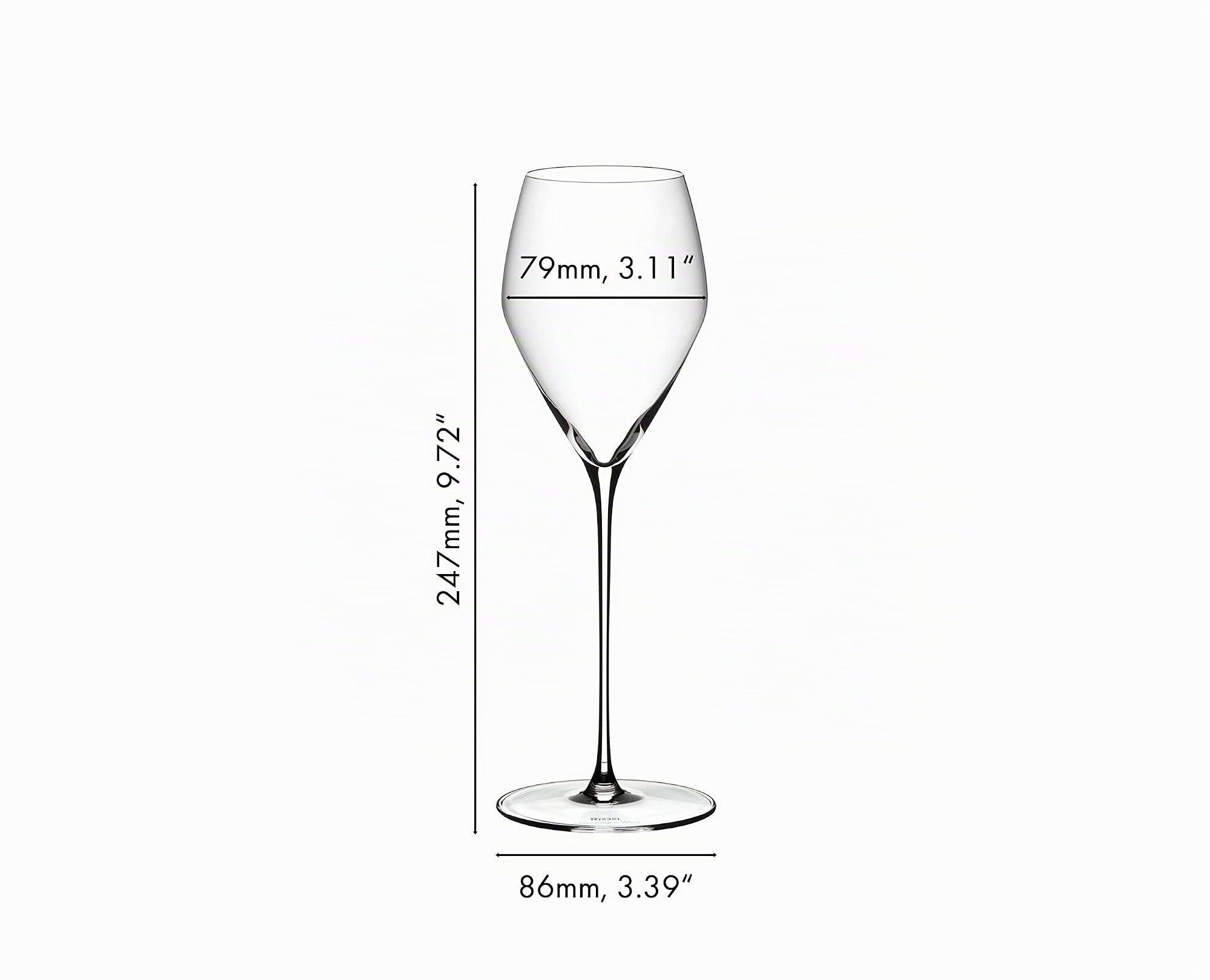 Riedel Veloce Copa de Vino Champagne Juego de 2 Copas de Vino Champagne 327 ml