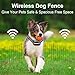 BNDHDEH Wireless Dog Fence, Electric Dog Training Collar with w/Remote, Waterproof Rechargeable, Tone/Static Correction, Adjustable Control Range, Dog Boundary Container for All Dogs,for2dogs