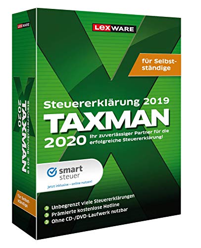 Preisvergleich Produktbild Lexware Taxman 2020 für das Steuerjahr 2019 Minibox Steuererklärungs-Software für Selbstständige