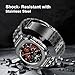 HASLFM Stainless Steel Case and Bands Compatible with Samsung Galaxy Watch Ultra 2/1 47mm (2025 2024), Rugged Metal Protective Cases Band for Galaxy Watch 7 8 Ultra for men (Grey)