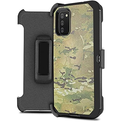 Customer_first Samsung Galaxy A02S Shockproof High Impact Tough Rubber Hybrid Case Silicone Triple Protective Shatter-Resistant Mobile Phone Built in Screen Protector (Camouflage), 6.4 inch Cover