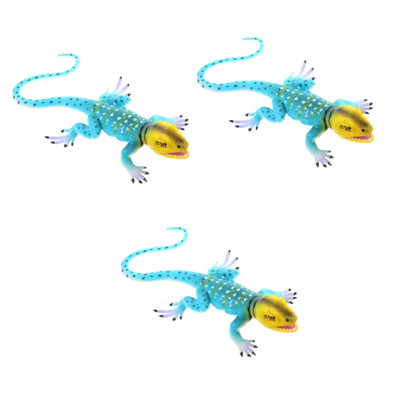 Amazon.co.jp: DECHOUS 3個 人工トカゲ 部屋のトカゲの飾り フトアゴ 