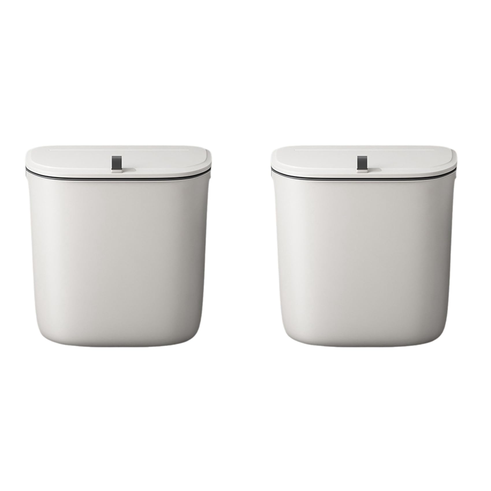Poubelle murale anti odeur à couvercle étanche pour salle de bain 7L