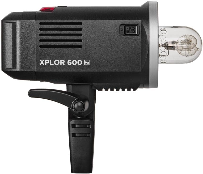 Flashpoint XPLOR 600 HSS Outdoor Battery Powered Studio Flash Strobe Monolight w/Built-in R2 2.4GHz Radio Remote System, Bowens Mount, 600Ws 11.1V 8700mAh Lithium Battery, 450 Full Power Flashes