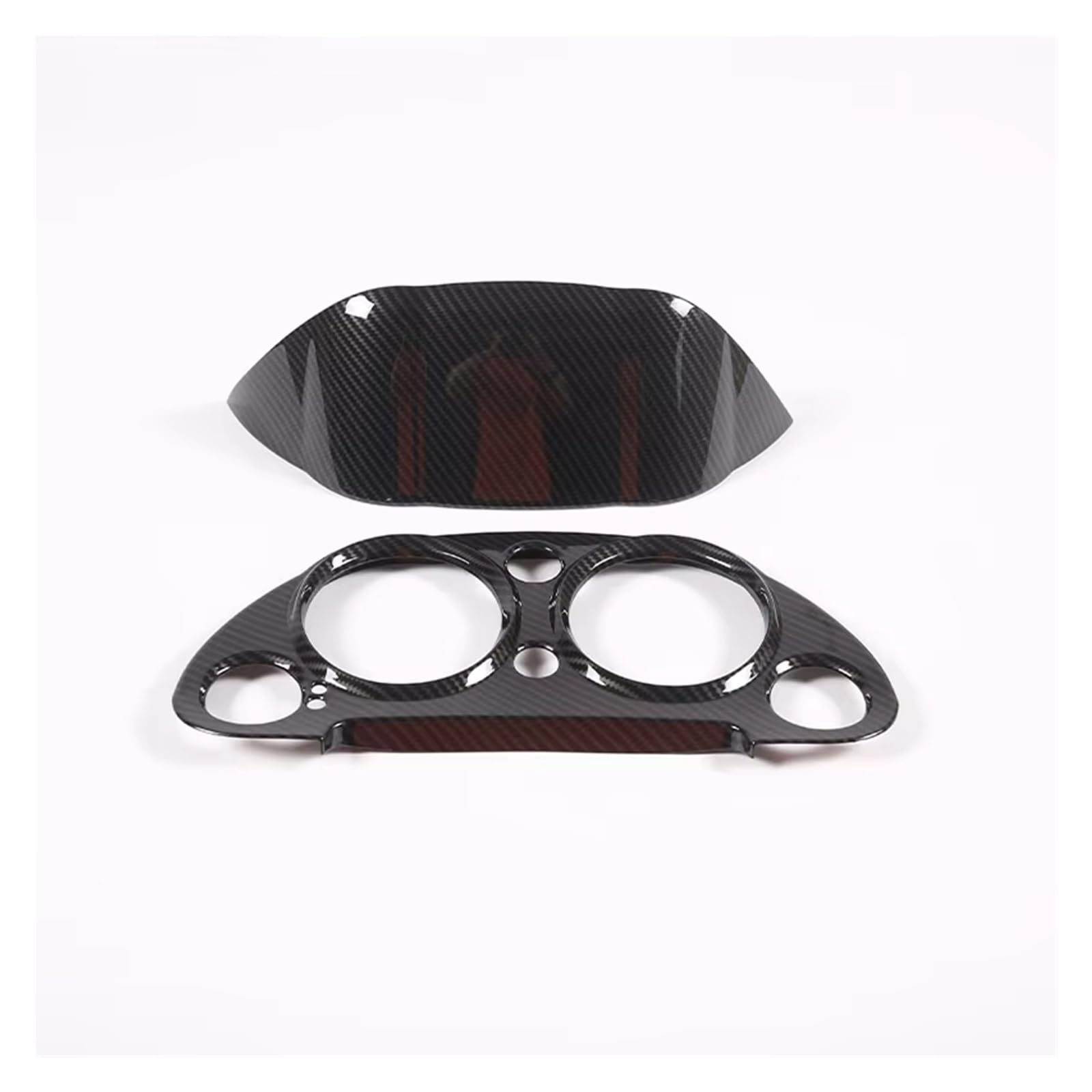 for Mitsubishi for Eclipse 2006 2007 2008 2009 2010 2011 Car Dashboard Tachometer Panel Decorative Cover Sticker Car Interior Mouldings(Carbon Fibre)
