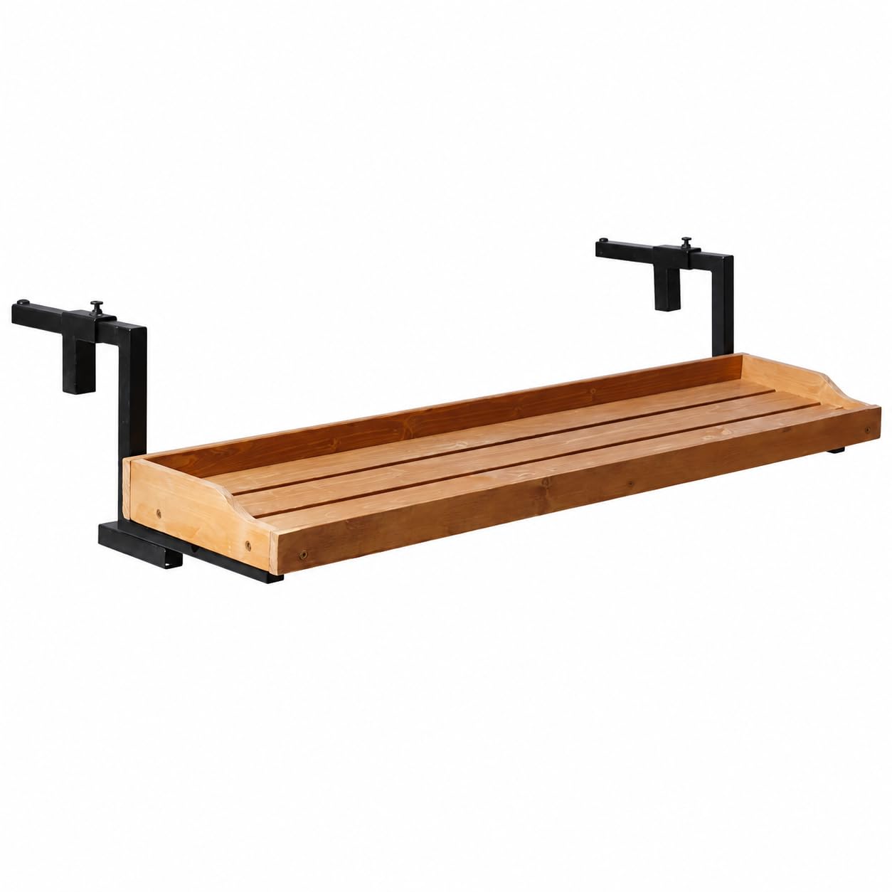 Fioriera Sospesa Balcone Legno Moderna, non pieghevole | Superficie liscia, , Spazio sul davanzale, Per hobbisti del fai-da-te