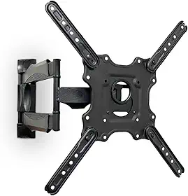 Suporte TV Tri-Articulado 26 a 65 Polegadas 38kg Universal LCD LED Inclinação Rotação 180° Quarto Sala Padrão Vesa SparkBr