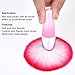 eBoot 2 Pieces Soft Nail Art Dust Remover Powder Brush Cleaner for Acrylic and Makeup Powder Blush Brushes (Pink, Purple)