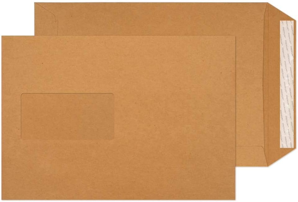 Blake Premium Avant Garde 381 x 254 mm 130 GSM Heavyweight Extra Strong Peel & Seal Pocket Envelopes (AG0060) Cream Manilla - Pack of 250