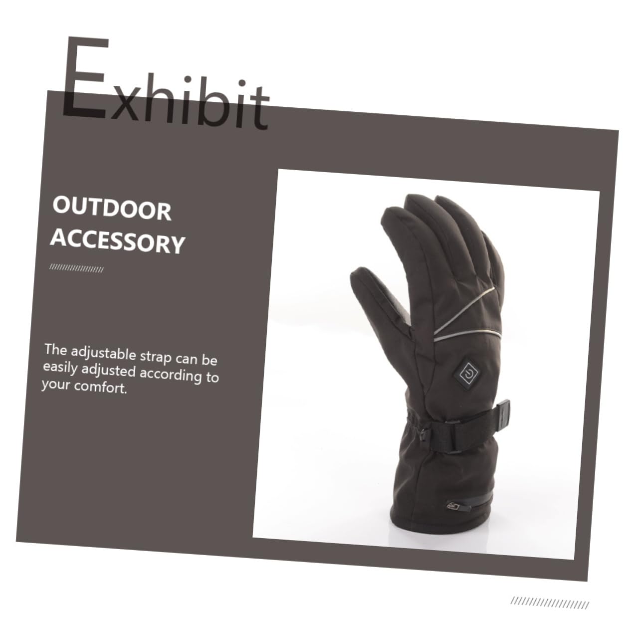 BESPORTBLE Versatile Skiing Glove Electric Heated Glove 3-setting Warm Gloves for Women Men Winter Gloves Outdoor Warm Glove Battery Box Not Included