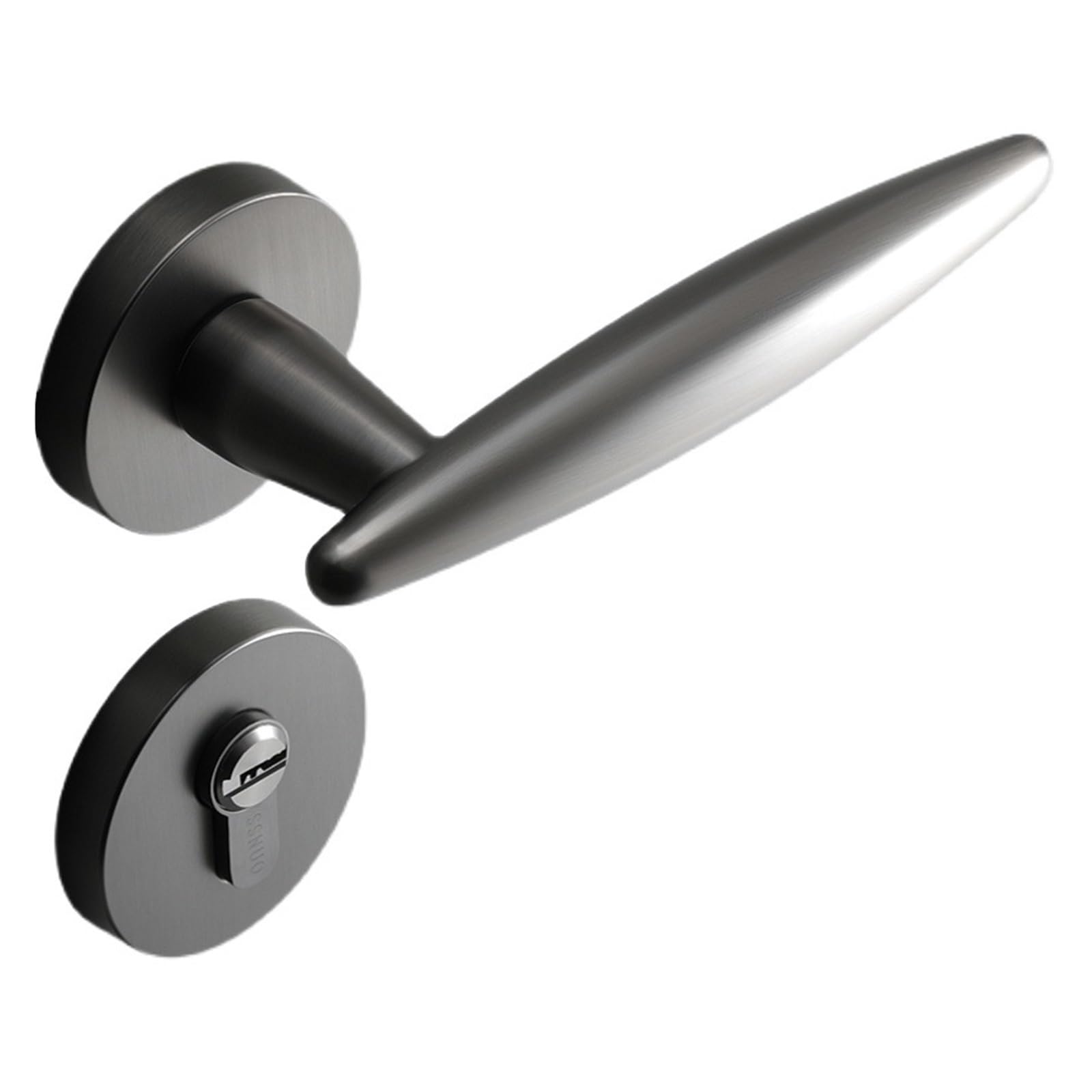 NYRXRYTCA Room Door Lock Indoor Bedroom Silent Door Lock Gray Black Split Lock Door Lock Home Simple Lock Room Door Lock