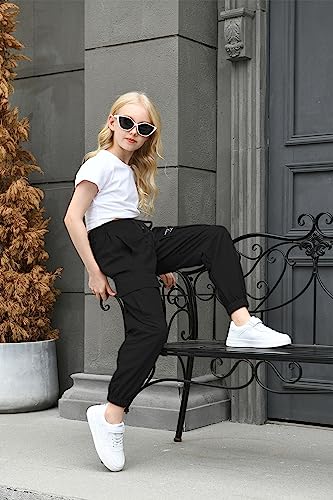 AOWKULAE Girls & Women‘s Casual Cargo Jogger Pants, 6 Years - Women 3XL4