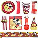 Contenido del paquete: 6 platos de 7 pulgadas, 6 tazas, 6 pajitas, 6 cucharas, 6 tenedores y 6 cuchillos, 10 servilletas,1 Manteles,6 Sombrero de cumpleaños.