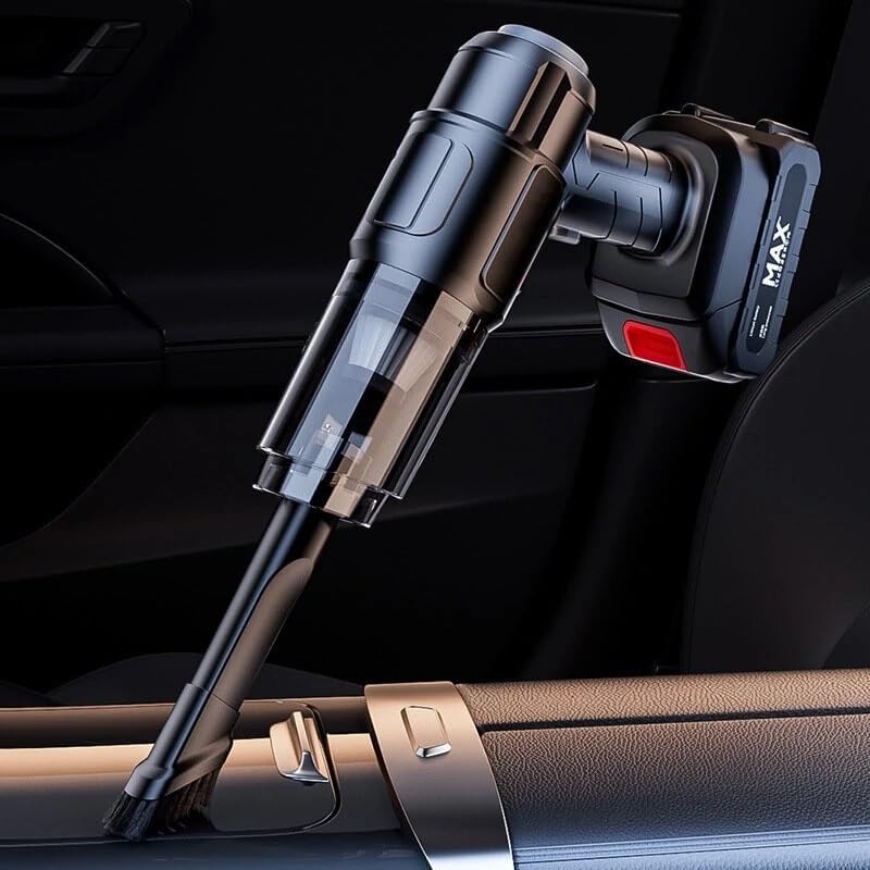 Image of SHAYONAM Car Vacuum Cleaner 4 in 1 with 6 Attachments & Blower | Cordless Handheld Vacuum Cleaner for Wet & Dry Cleaning for Home /Office /Car /Keyboard /Travel /Sofa /Office()