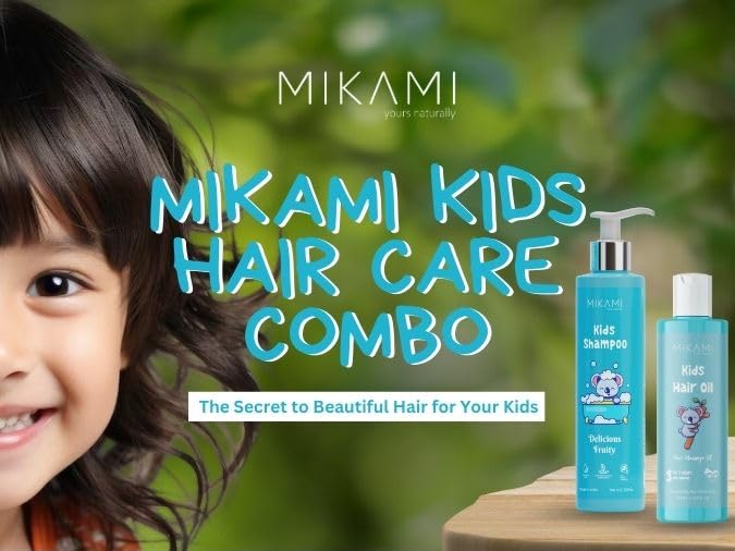Image of Kids Hair Oil (100ml) and Kids Shampoo (200 ml) - Combo - Age 3+ Years