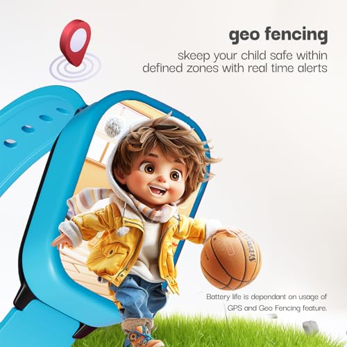 Vibez Smart Watch for Kids – SIM Card, 4G Voice Calling, GPS Location Tracker, Voice Chat, Video Call, Geo-Fencing, SOS Emergency, Health Monitoring Baby Smartwatch & Parental Control (Miracle, Blue) Vibez Smart Watch for Kids – SIM Card, 4G Voice Calling, GPS Location Tracker, Voice Chat, Video Call, Geo-Fencing, SOS Emergency, Health Monitoring Baby Smartwatch & Parental Control (Miracle, Blue)