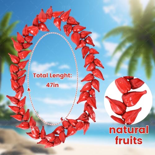 Ula fala Samoan Necklace Handmade from Natural Materials, Hawaiian Beach Decoration Necklace Holiday Accessories2