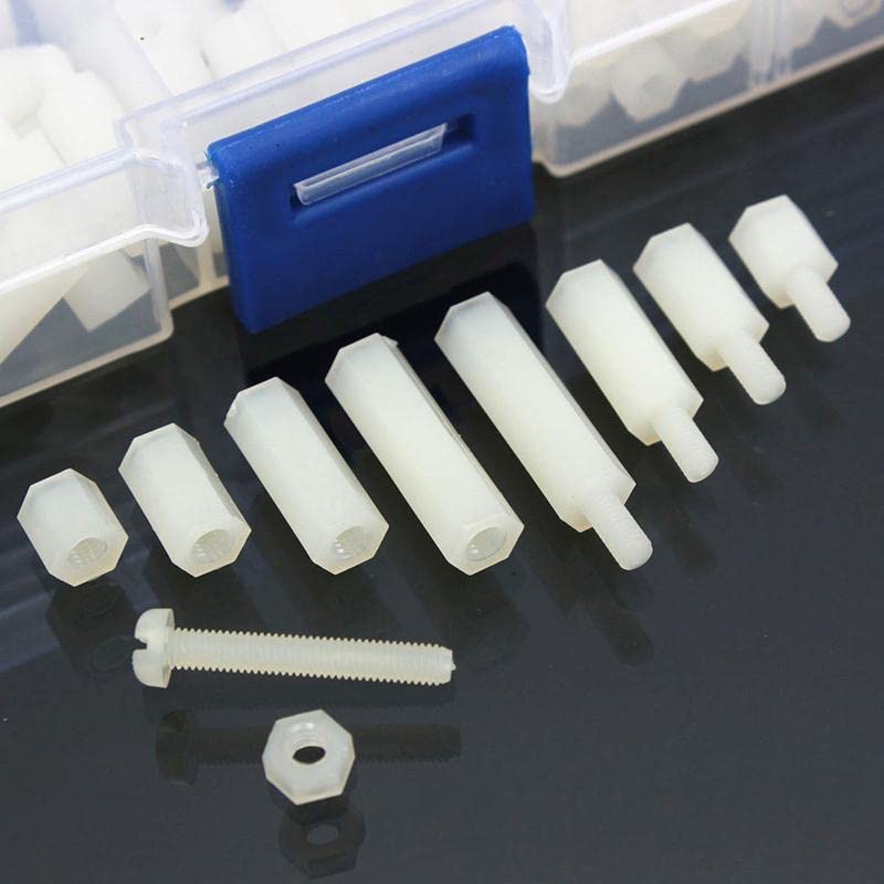 Kit d'entretoises hexagonales M3 nylon blanc pour organiser vos projets de domotique