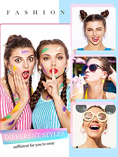 40 Pairs Cute Weird Earrings Funny Earrings Milk Tea Strawberry Mushroom Cloud Flowers Dinosaur Egg Dangle Earrings For Women Girls #TOP4