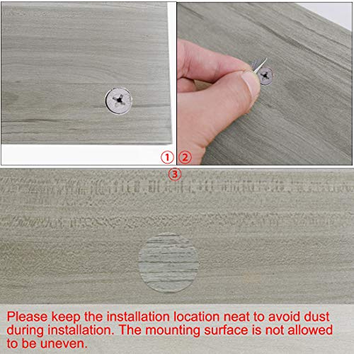 Image of uxcell Furniture Desk Table Self-Adhesive Screw Hole Covers Stickers 54 in 1 Gray