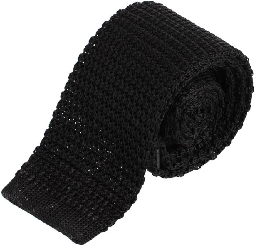 Trafalgar Men's Zion Knit Silk Solid Colored Necktie