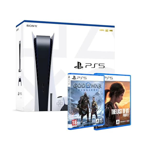 Consola PS5+TLOUS+GOWR, Blanco