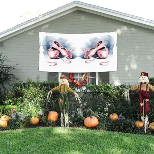 MINDBBDFJ Ballet Dancer Print Banners And Signs For Outdoor/Indoor,Personalized Banner Customizable Parties Halloween Banner (180x90cm)3