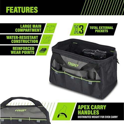 Image of AWP Tool Bag, 15 inch, 1 Pack, Black